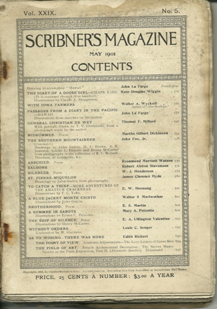SCRIBNER'S MAGAZINE May 1901 Vol XXIX, NO 5 SCRIBNER'S MAGAZINE May 1901 Vol XXIX, NO 5