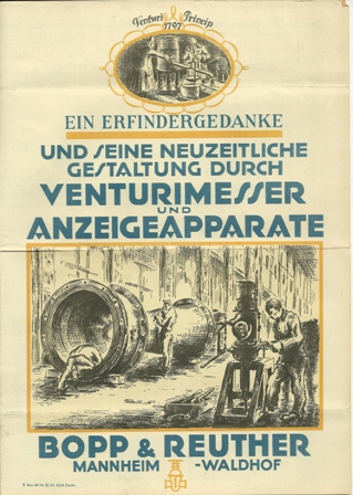 BOPP & REUTHER mannheim brochure in German 1930's