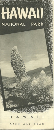 Hawaii National Park Brochure 1954