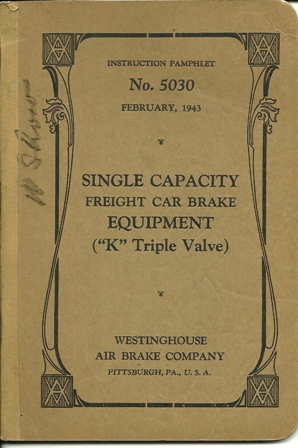 Westinghouse AirBrake Instruction Pamphlet Feb. 1943