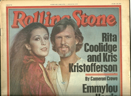 RollingStonesMag2/23/1978KRIS KRISTOFFERSON/RITA COOLID