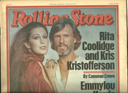 RollingStonesMag2/23/1978KRIS KRISTOFFERSON/RITA COOLID