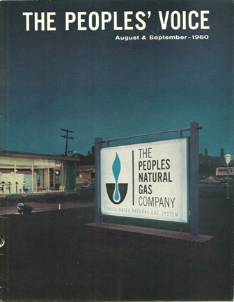 The Peoples' Voice,Peoples Natural Gas Co.Aug/Sept1960