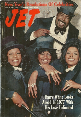 Jet Magazine, Jan. 6,1977,Vol 51, No.16 Barry White