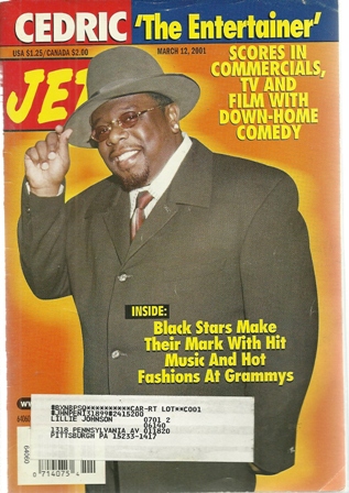 Jet Magazine,March.12,2001Vol 99,No.13 Cedric