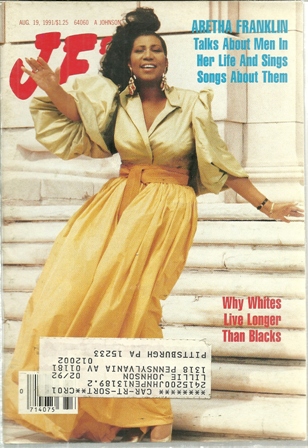 Jet Magazine,Aug  19,1991 Vol 80,No.18 Aretha Franklin