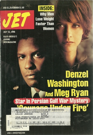 Jet Magazine,July 15,1996 Vol 90,No.9 Denzel & Meg Ryan