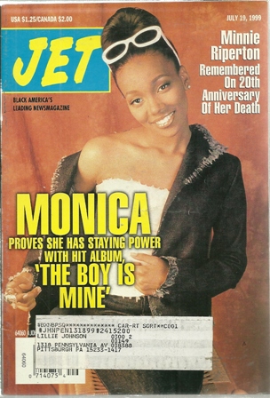 Jet Magazine,July 19,1999 Vol 96,No.7 MONICA