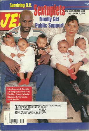 Jet Magazine,Dec29-Jan.5,1998 Vol.93,No.6.SEXTUPLETS Jet Magazine,Dec29-Jan.5,1998 Vol.93,No.6.SEXTUPLETS
