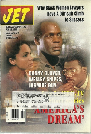 Jet Magazine,Feb.12,1996 Vol 89,No.13 DANNY GLOVER