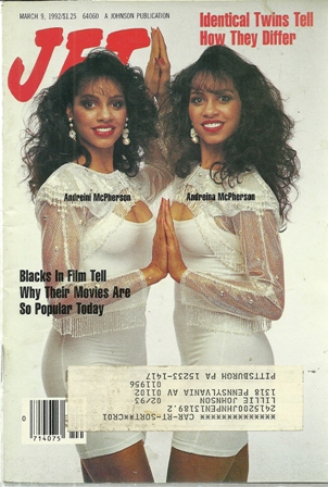 Jet Magazine,March.9,1992 Vol 81,No.20 TWIN SISTERS Jet Magazine,March.9,1992 Vol 81,No.20 TWIN SISTERS