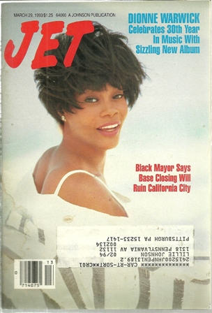 Jet Magazine,March.29,1993 Vol 83,No.22 Dionne Warwick Jet Magazine,March.29,1993 Vol 83,No.22 Dionne Warwick
