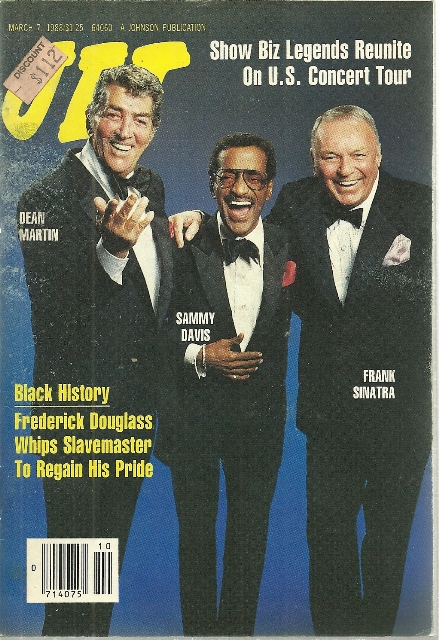 Jet Magazine,March 7,1988 Vol 73,No.23 Sammy,Dean,Frank (click to enlarge)