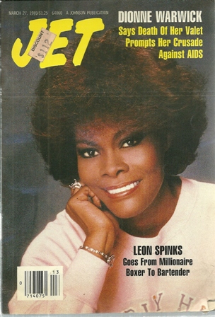 Jet Magazine,March.27, 1989 Vol.75,No.25 Dionne Warwick