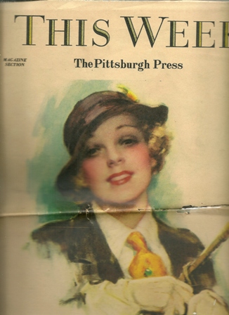 The Pittsburgh Press, This Week Mag,Sun.March 10,1935