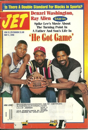 Jet Magazine May 4,1998 Vol.93,No 23 DENZEL & RAY ALLEN