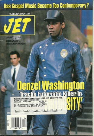 Jet Magazine Aug 21,1995 Vol.88,No 15 DENZEL WASHINGTON