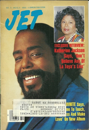 Jet Magazine Oct 21,1991 Vol.81,No 1 BARRY WHITE