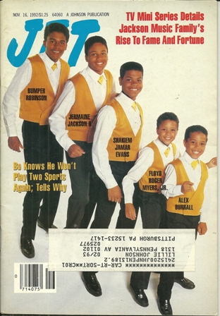 Jet Magazine Nov 16,1992 Vol.83,No 4 JACKSON'S MINI SER