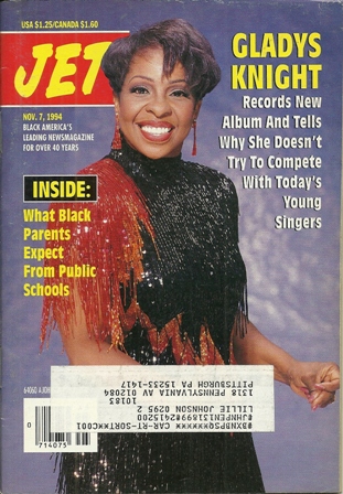 Jet Magazine Nov 7,1994Vol.87,No 1 GLADYS KNIGHT Jet Magazine Nov 7,1994Vol.87,No 1 GLADYS KNIGHT