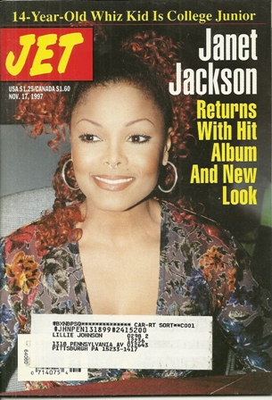 Jet Magazine Nov 17,1997 Vol.92,No 26 JANET JACKSON Jet Magazine Nov 17,1997 Vol.92,No 26 JANET JACKSON