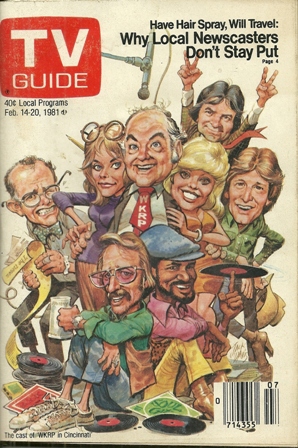 TV GUIDE FEBRUARY 14-20,1981  WKRP CINCINNATI