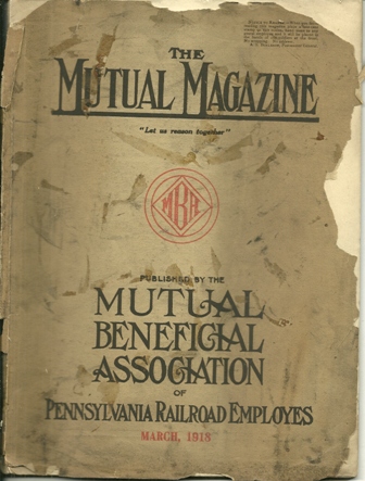 THE MUTUAL MAGAZINE OF PA RR. EMPLOYEES MARCH,1918