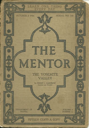 THE MENTOR MAGAZINE, OCT. 2,1916 YOSEMITE VALLEY