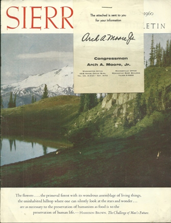 SIERRA CLUB BULLETIN MARCH,1960