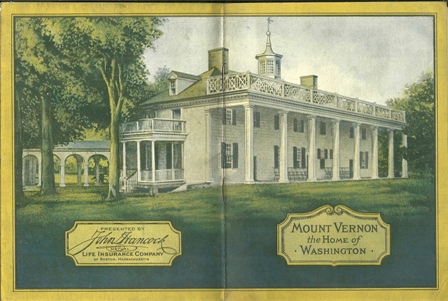 MOUNT VERNON BOOKLET BY JOHN HANCOCK INS,1932