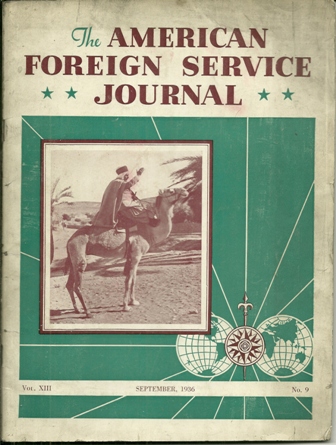 THE AMERICAN FOREIGN SERVICE JOURNAL SEPT.1936