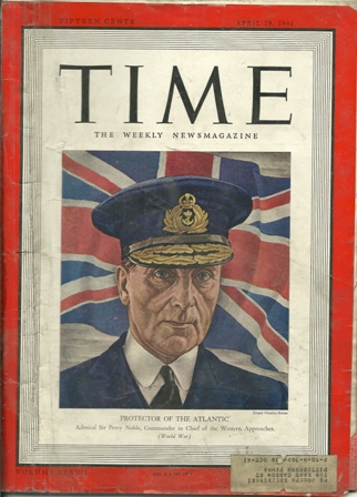 TIME MAGAZINE APRIL 28,1941 ATLANTIC PROTECTORCOVER TIME MAGAZINE APRIL 28,1941 ATLANTIC PROTECTORCOVER