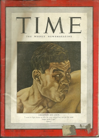 TIME MAGAZINE SEP 29,1941CHAMP JOE LOUIS COVER TIME MAGAZINE SEP 29,1941CHAMP JOE LOUIS COVER