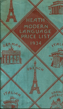 HEATH,MODERN LANGUAGE PRICE LIST 1934