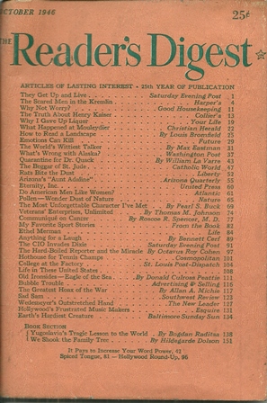 READER'S DIGEST, OCTOBER, 1946