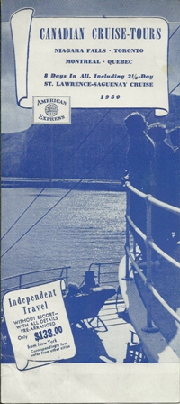 CANADIAN CRUISE TOURS BOOKLET, 1950