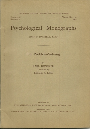 PSYCHOLOGICAL MONOGRAPHS WHOLE NO. 270,1945