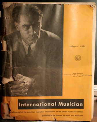 INTERNATIONAL MUSICIAN JOURNAL AUGUST, 1952 INTERNATIONAL MUSICIAN JOURNAL AUGUST, 1952