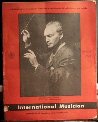 INTERNATIONAL MUSICIAN JOURNAL SEPTEMBER, 1952