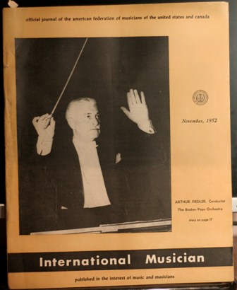 INTERNATIONAL MUSICIAN JOURNAL NOVEMBER, 1952 INTERNATIONAL MUSICIAN JOURNAL NOVEMBER, 1952