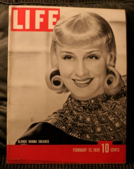 LIFE MAGAZINE FEB.13,1939 NORMA SHEARER COVER LIFE MAGAZINE FEB.13,1939 NORMA SHEARER COVER