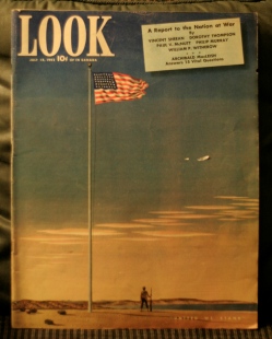 LOOK MAGAZINE, JULY 14.,1942 FLAGPOLE & SOLDIER LOOK MAGAZINE, JULY 14.,1942 FLAGPOLE & SOLDIER