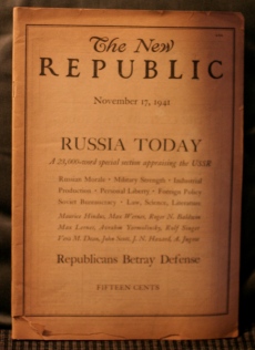 THE NEW REPUBLIC MAGAZINE, NOV.,17,1941 THE NEW REPUBLIC MAGAZINE, NOV.,17,1941