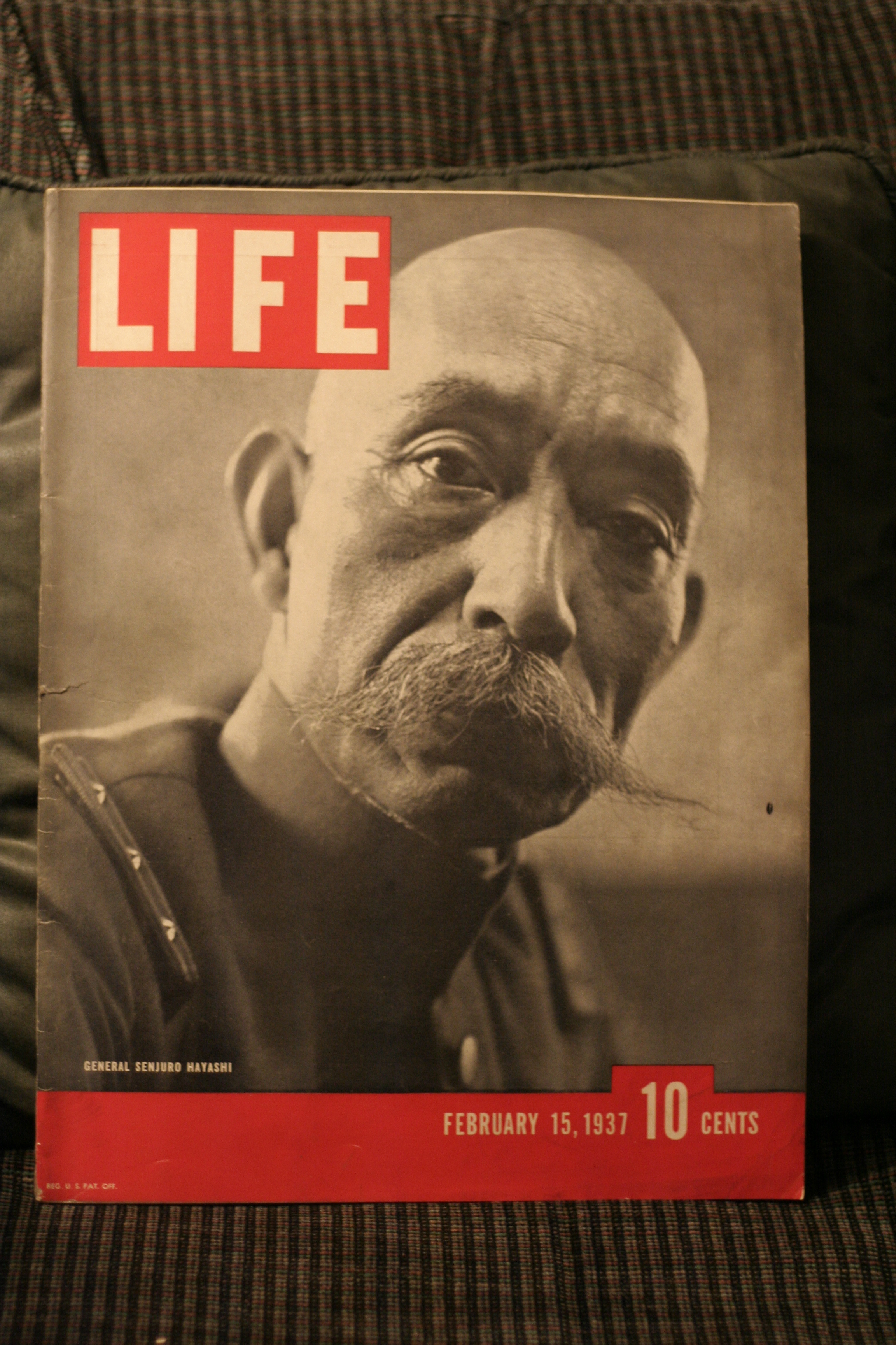 LIFE MAGAZINE FEB.15,1937 GEN.HAYASHI COVER (click to enlarge)