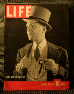 LIFE MAGAZINE JAN.16,1939 LUCIUS BEEBE COVER LIFE MAGAZINE JAN.16,1939 LUCIUS BEEBE COVER