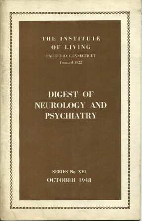 THE INSTITUTE OF LIVING, SERIES #XVI,OCTOBER,1948