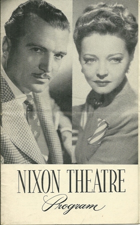 NIXON THEATRE PROG. "HIGH BUTTON SHOES" FEB.7,1949