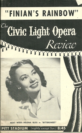 CIVIC LIGHT OPERA PROG."FINIAN'S RAINBOW" 06/18-23,1951