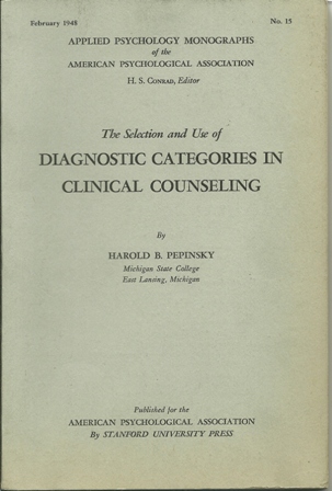 DIAG. CAT. IN CLINICAL COUNSELING FEB.,1948 NO. 15