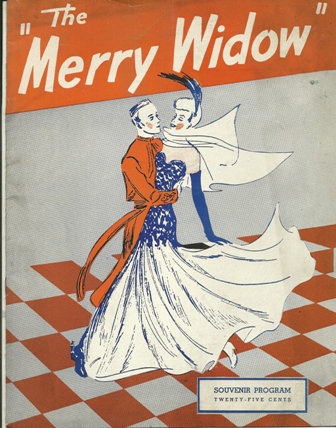 "THE MERRY WIDOW SOUVENIR PROGRAM 1940'S